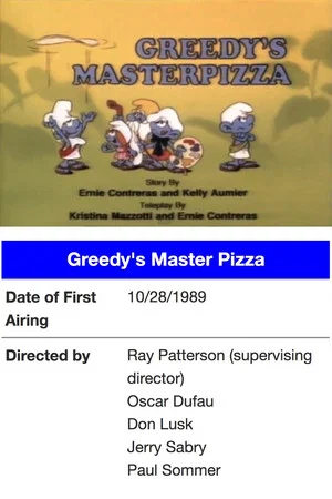 Постер: The Smurfs - Greedy's Master Pizza