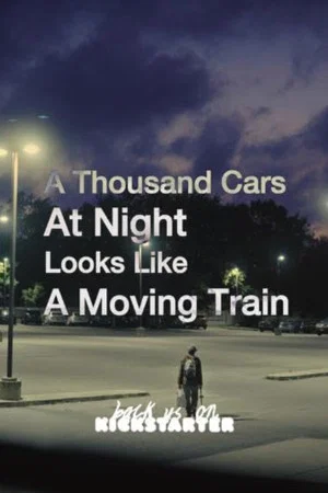 Постер: A Thousand Cars At Night Looks Like A Moving Train