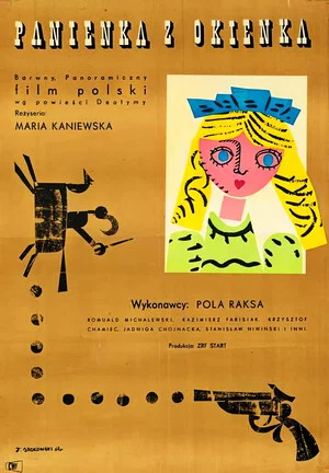 Постер: Девушка в окошке