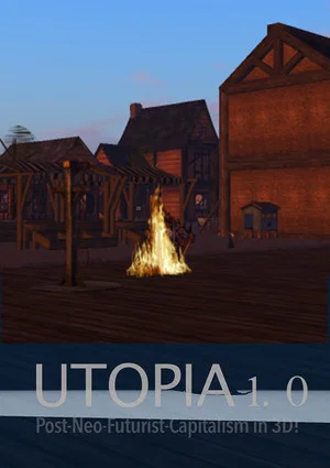 Постер: Utopia 1.0- Post-Neo-Futurist-Capitalism in 3D!