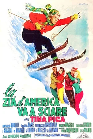 Постер: La zia d'America va a sciare
