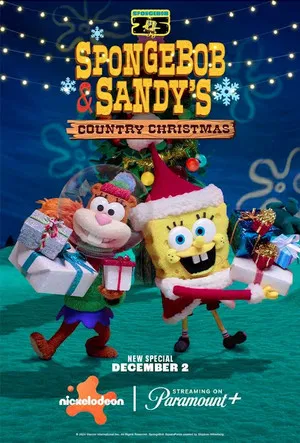 Постер: SpongeBob and Sandy’s Country Christmas