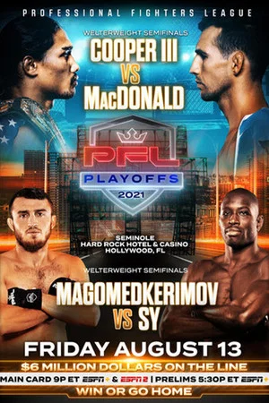 Постер: PFL 2021 #7: Playoffs - Cooper III vs MacDonald