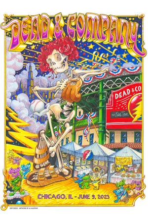 Постер: Dead & Company: 2023-06-09 Wrigley Field, Chicago, IL, USA