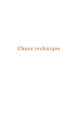 Постер: Technical chaos