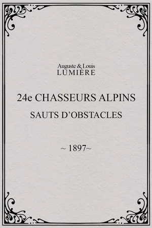 Постер: 24ème chasseurs alpins : sauts d’obstacles