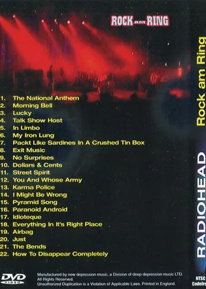Постер: Radiohead: Rock AM Ring 2001