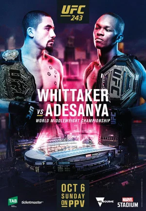 Постер: UFC 243: Whittaker vs. Adesanya