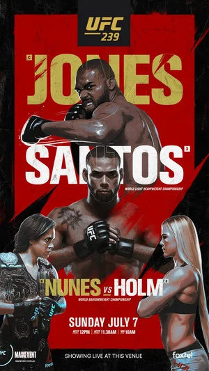 Постер: UFC 239: Jones vs. Santos