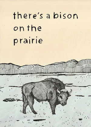 Постер: There's a Bison on The Prairie