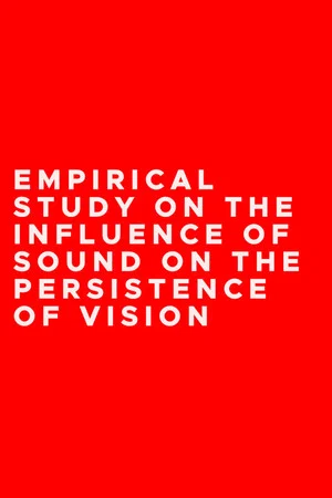 Постер: Empirical Study on the Influence of Sound on the Persistence of Vision