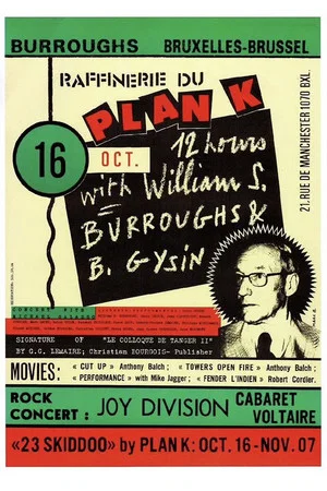 Постер: Joy Division: Plan K, Brussels 16th October, 1979