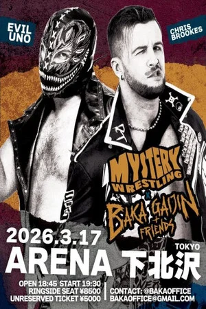 Постер: Mystery Wrestling x Baka Gaijin