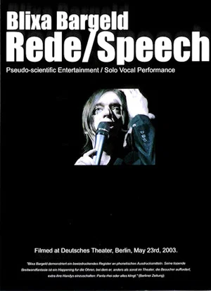 Постер: Blixa Bargeld: Rede / Speech