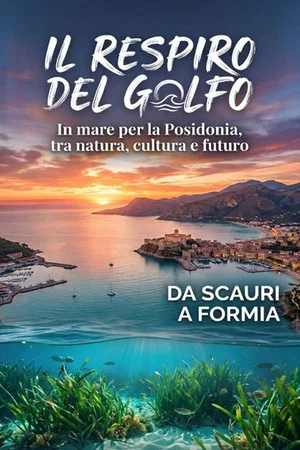 Постер: IL RESPIRO DEL GOLFO - In mare per la Posidonia, tra natura, cultura e futuro Da Scauri a Formia