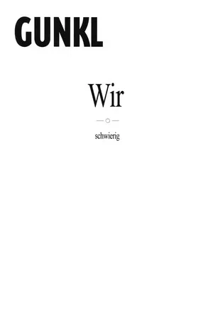 Постер: Gunkl - Wir-schwierig