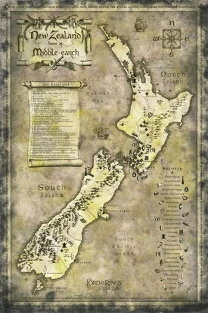 Постер: New Zealand as Middle Earth