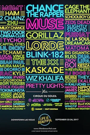 Постер: Muse - Live at Life is Beautiful Festival