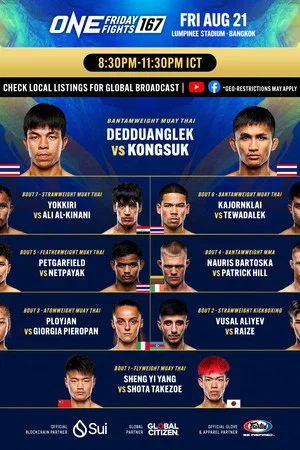 Постер: ONE Friday Fights 167: Dedduanglek vs. Kongsuk 2