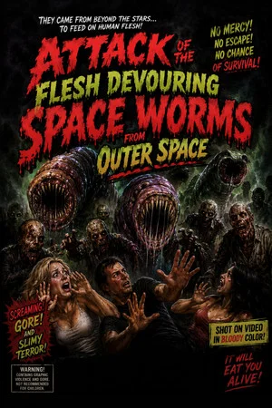 Постер: Attack of the Flesh Devouring Space Worms from Space