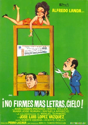 Постер: ¡No firmes más letras, cielo!