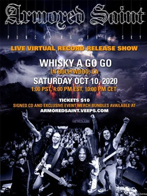 Постер: Armored Saint: Punching The Sky Record Release show