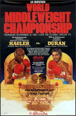 Постер: Marvin Hagler vs Roberto Duran