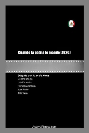 Постер: Cuando la patria lo mande