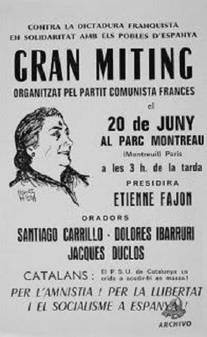 Постер: París, 20 de juny de 1971. Miting á Montreuil