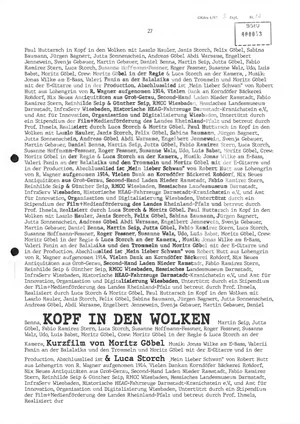 Постер: Kopf in den Wolken