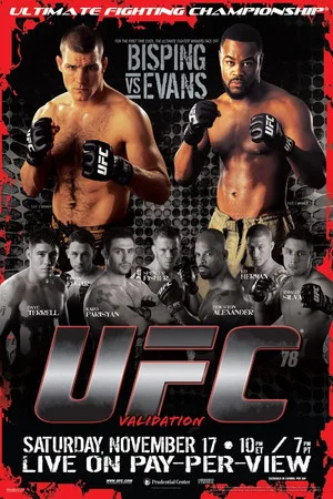 Постер: UFC 78: Validation