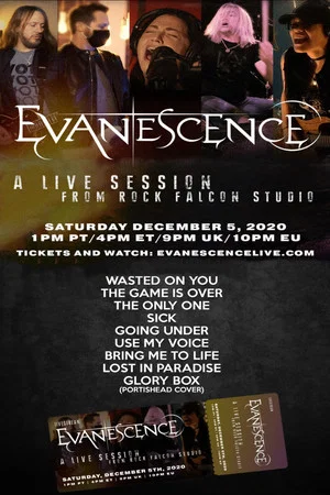 Постер: Evanescence - A Live Session From Rock Falcon Studio