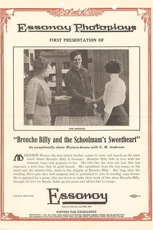Постер: Broncho Billy and the Schoolmam's Sweetheart
