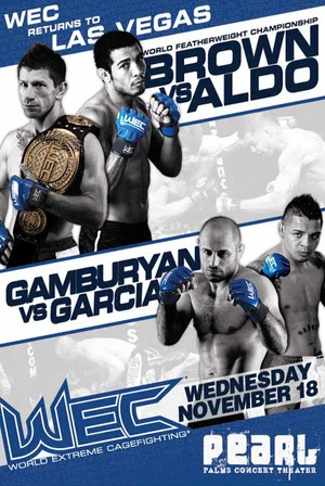 Постер: WEC 44: Brown vs. Aldo