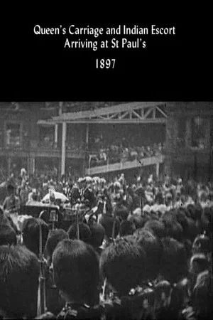 Постер: Queen's Carriage and Indian Escort Arriving at St. Paul's