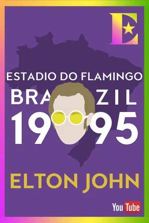 Постер: Elton John - Estadio Do Flamengo, Rio, Brasil 1995
