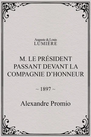 Постер: M. le président passant devant la compagnie d’honneur