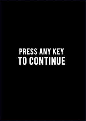 Постер: Press Any Key To Continue