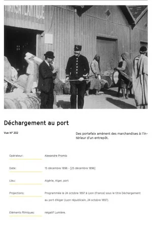 Постер: Alger : déchargement au port