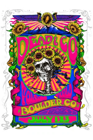 Постер: Dead & Company: 2023-07-02 Folsom Field, Boulder, CO, USA