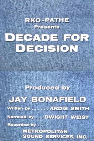 Постер: Decade for Decision