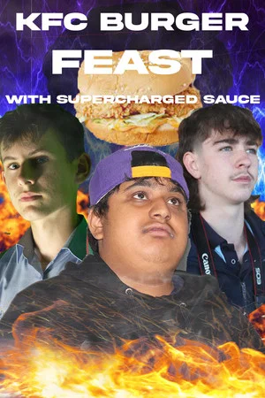 Постер: KFC Burger Feast with Supercharged Sauce