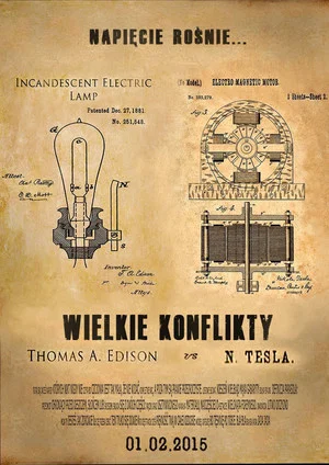 Постер: Edison vs Tesla