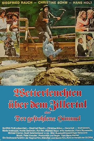 Постер: Wetterleuchten über dem Zillertal