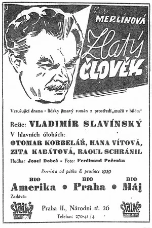 Постер: Zlatý člověk