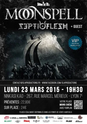 Постер: Moonspell - Ninkasi Kao, France