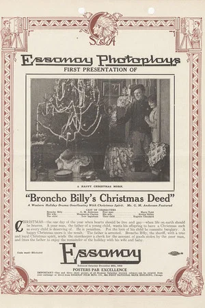 Постер: Broncho Billy's Christmas Deed