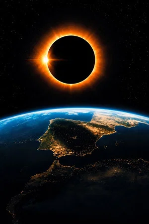 Постер: España bajo el eclipse total