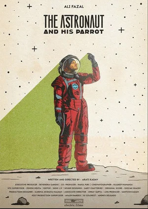 Постер: The Astronaut And His Parrot