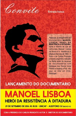 Постер: Manoel Lisboa: Herói da Resistência à Ditadura